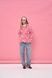 Women's lightweight red jacket with a 'White Hearts' print