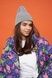 Women's grey cotton hat