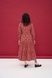 Women's red cotton midi dress with a 'Christmas Ornaments' print