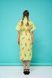 Women's light green cotton midi dress with a 'Yogi Fox' print