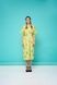 Women's light green cotton midi dress with a 'Yogi Fox' print
