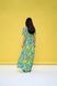 Viscose maxi dress in green with "Colorful Horses" print