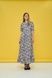 Women's beige cotton maxi dress with an 'Anemone' print