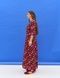 Viscose Maxi Dress Multicolored with Floral Print