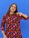 Viscose Maxi Dress Multicolored with Floral Print