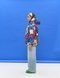 Women's Round Jacket Blue with Floral Print