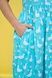 Cotton maxi sundress in mint with "Geese" print