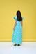 Cotton maxi sundress in mint with "Geese" print