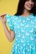 Cotton maxi sundress in mint with "Geese" print