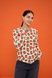 Damski longsleeve w kolorze mlecznym z kwiatowym nadrukiem