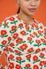 Damski longsleeve w kolorze mlecznym z kwiatowym nadrukiem