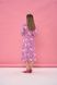 Women's pink cotton midi dress with a 'Pomegranates' print