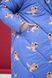 Women's blue winter down jacket with a 'Sea Lions' print