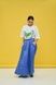 Women's lilac maxi skirt with a 'Green Horse' print