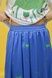 Women's lilac maxi skirt with a 'Green Horse' print