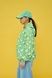 Women's oversized light green windbreaker with a 'Geese' print