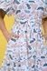 Cotton midi dress in white with "Capybaras" print