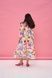Women's white cotton midi dress with a 'Tulip' print