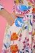 Women's white cotton midi dress with a 'Tulip' print