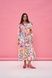 Women's white cotton midi dress with a 'Tulip' print
