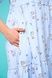 Women's light blue cotton midi dress with a 'Sheep' print