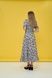 Women's beige cotton maxi dress with an 'Anemone' print