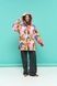 Women's lightweight pink belted jacket with a 'Corals' print