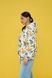 Women's oversized white windbreaker with a 'Frogs' print
